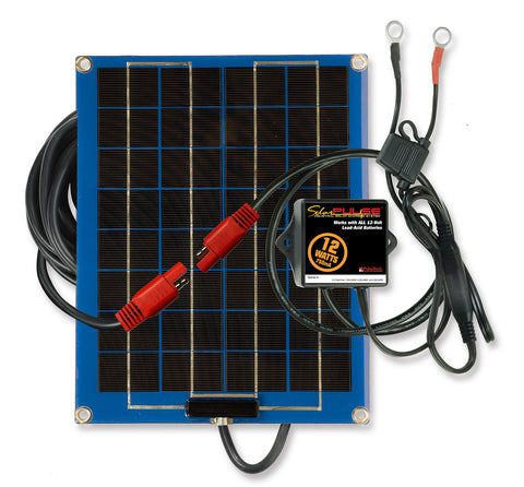 12-Watt SolarPulse 12V Solar Battery Charger Maintainer | 735X468