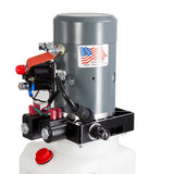 3 Quart 12V KTI Double Acting Hydraulic Pump with Manual Override