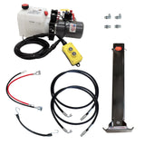Power Jack 12K Single Hydraulic Trailer Jack Kit | PJS-12-20-K