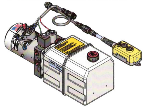 12V Hydraulic Pumps for Dump Trailers by KTI